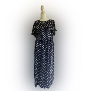 Polka Dot Navy Dress